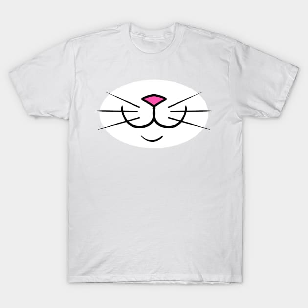 Cat Face T-Shirt by tabslabred